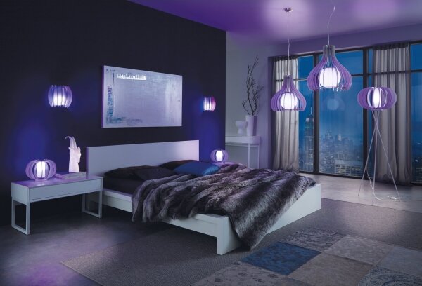 Eglo 96211 - Lustr na lanku TINDORI 1xE27/60W/230V pr. 50 cm bílá