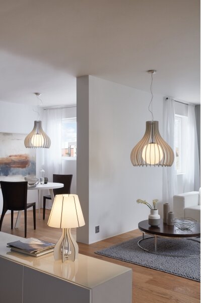 Eglo 96211 - Lustr na lanku TINDORI 1xE27/60W/230V pr. 50 cm bílá