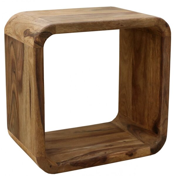 Police na zeď Tina 35x35x22 z masivu palisandr