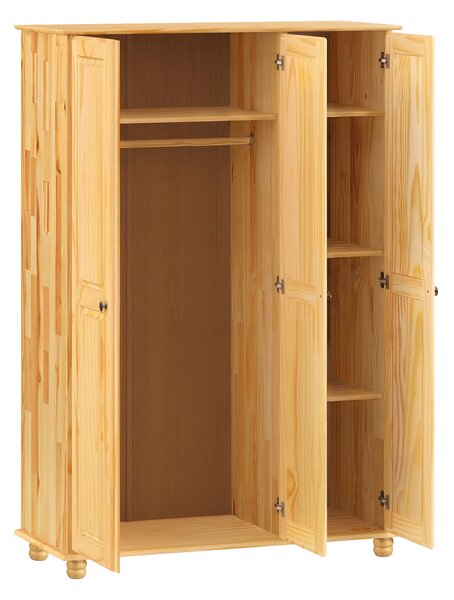 Skříň 3dveřová 8863K lak, kovové úchytky