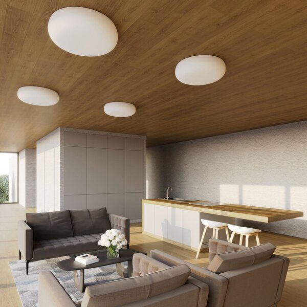 Lucis Stropní/nástěnné LED svítidlo CHAMPIGNON 11 W, Ø 35,5 cm Teplota světla: 4000K - denní bílá, Stmívání, řízení: ON/OFF (bez stmívání)