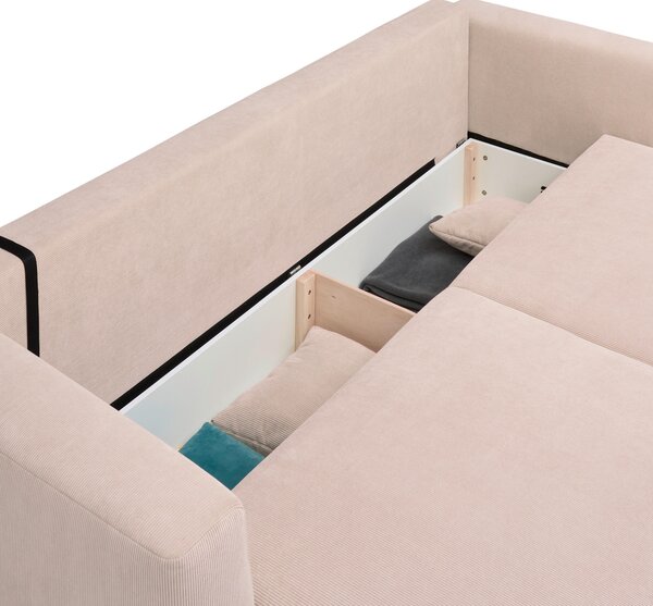 ROZKLÁDACÍ POHOVKA, textil, béžová Carryhome - Rozkládací sedačky