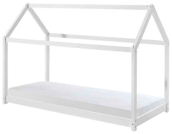 DĚTSKÁ POSTEL SE STŘÍŠKOU, 90/200 cm bílá Vipack - Dětské postele, Online Only