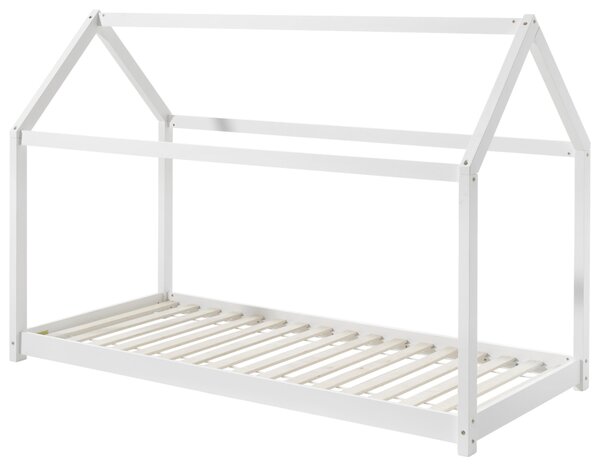 DĚTSKÁ POSTEL SE STŘÍŠKOU, 90/200 cm bílá Vipack - Dětské postele, Online Only