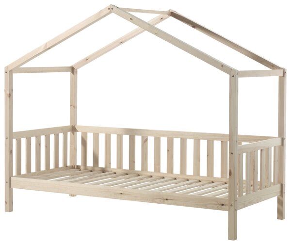 DĚTSKÁ POSTEL SE STŘÍŠKOU, 90/200 cm přírodní barvy MID.YOU - Dětské postele, Online Only