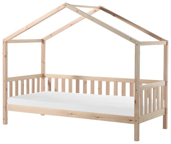 DĚTSKÁ POSTEL SE STŘÍŠKOU, 90/200 cm přírodní barvy MID.YOU - Dětské postele, Online Only