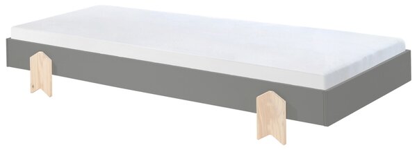 POSTEL PRO DĚTI A MLÁDEŽ, 90/200 cm šedá MID.YOU - Dětské postele, Online Only