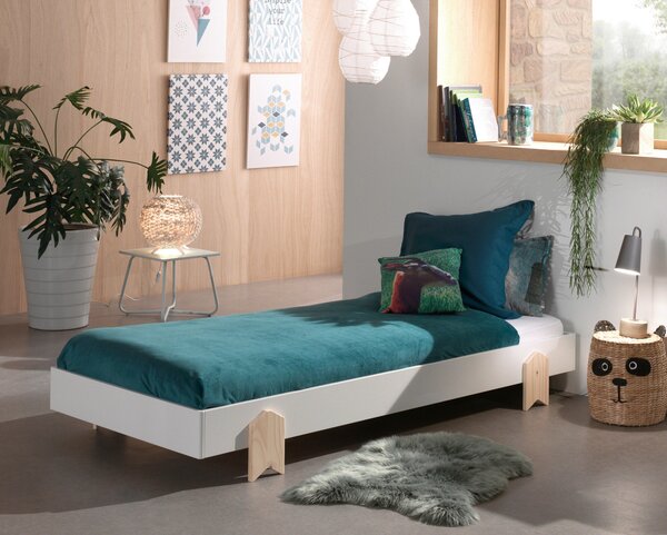 POSTEL PRO DĚTI A MLÁDEŽ, 90/200 cm bílá MID.YOU - Dětské postele, Online Only