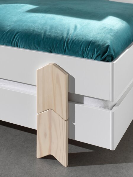 STOHOVATELNÁ POSTEL, 90/200 cm bílá MID.YOU - Dětské postele, Online Only