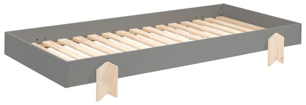 POSTEL PRO DĚTI A MLÁDEŽ, 90/200 cm šedá MID.YOU - Dětské postele, Online Only