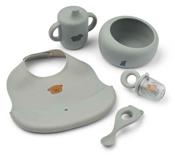 Set nádobí pro miminko Baby Starter Dove Blue