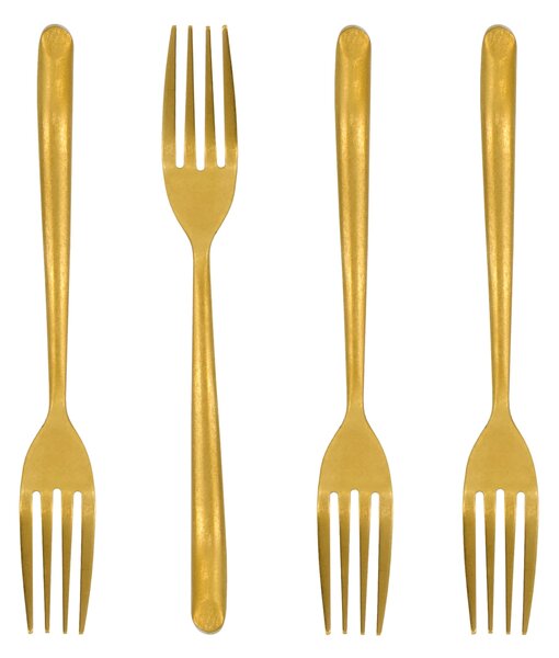 Dezertní vidlička Antique Gold – set 4 ks