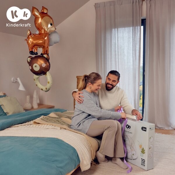KINDERKRAFT - Dětská hrací deka COZYPLAY šedá