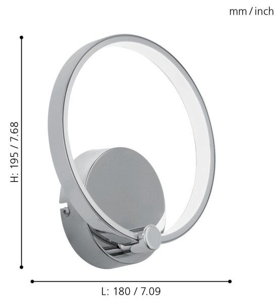 Eglo 95768 - LED nástěnné svítidlo LASANA LED/5W/230V