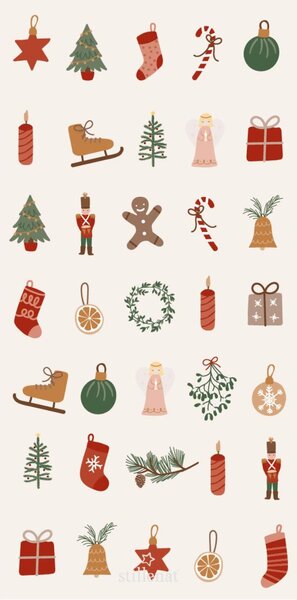 Ib Laursen Papírové ubrousky My Nostalgic Christmas - 16 ks IBL364