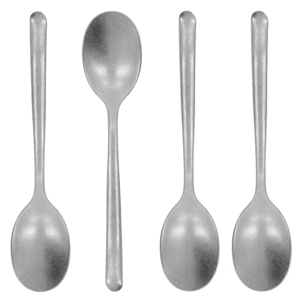 Čajová lžička Antique Silver – set 4 ks