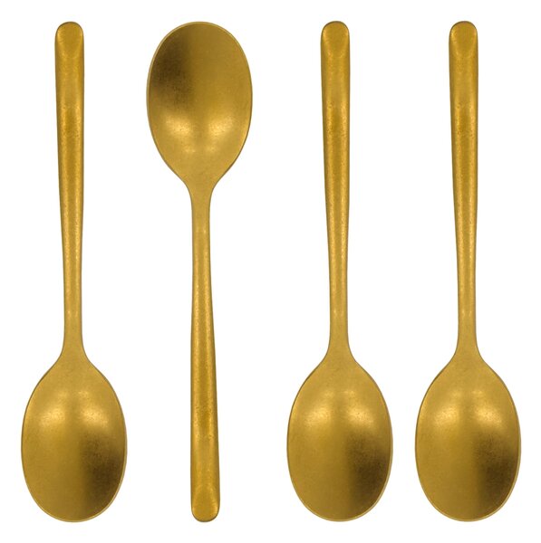Čajová lžička Antique Gold – set 4 ks