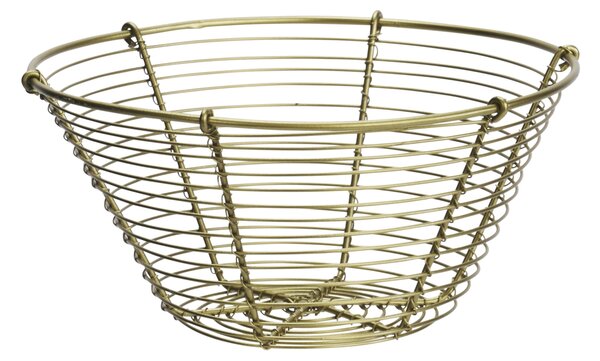 Drátěný košík Antique Brass Ø 19,5 cm