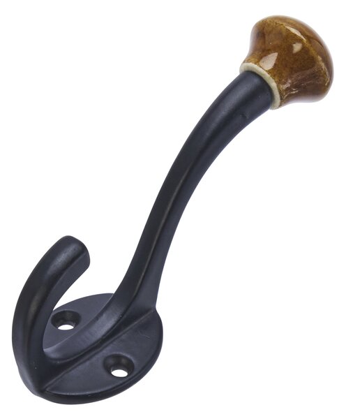 Kovový háček Black / Brown