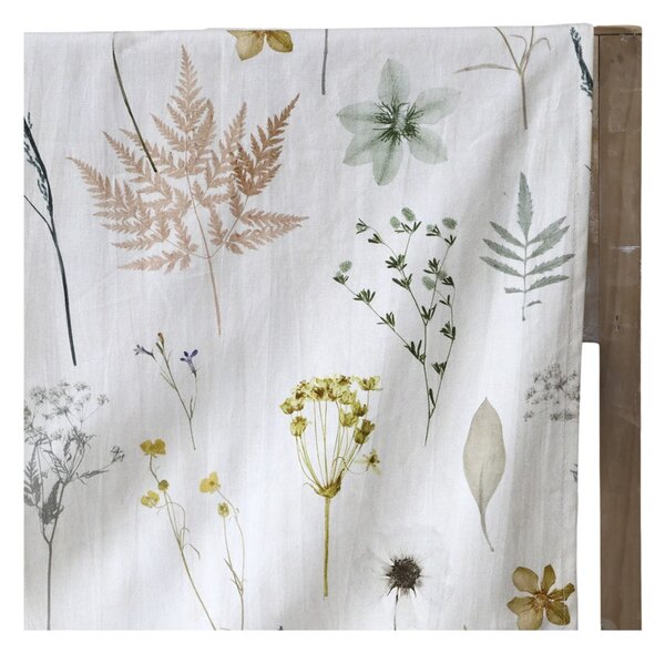 Bavlněný ubrus Aix Floral / Cream 240 × 140 cm