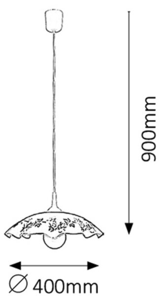 Rabalux 4782 - Lustr VINO E27/60W/230V