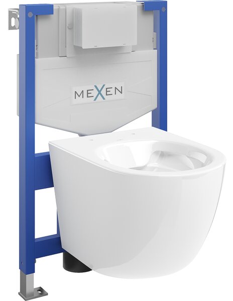 Mexen WC podomítkový set Felix XS-F stojan s WC mísou Lena, Bílá