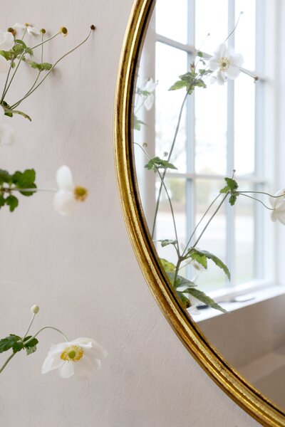 Nástěnné zrcadlo Round Décor Edge Ø 60 cm