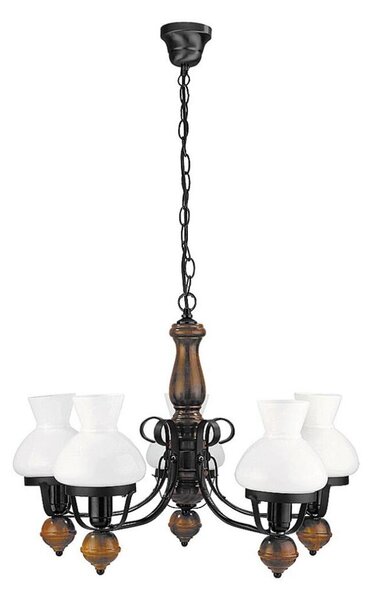 Rabalux 7079 - Lustr na řetězu PETRONEL 5xE27/60W/230V