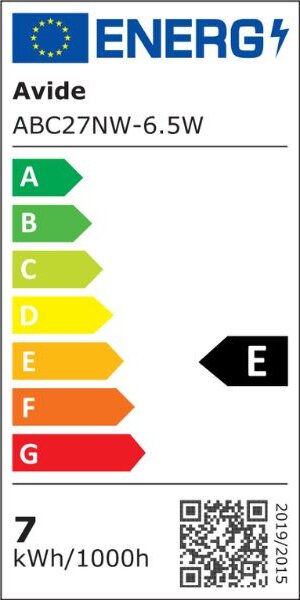 Prémiová LED žárovka svíčka E27 6,5W 806lm denní, ekv. 60W, 3 roky