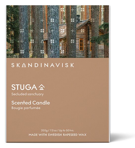 Vonná svíčka ve skle STUGA (chata) 200 g
