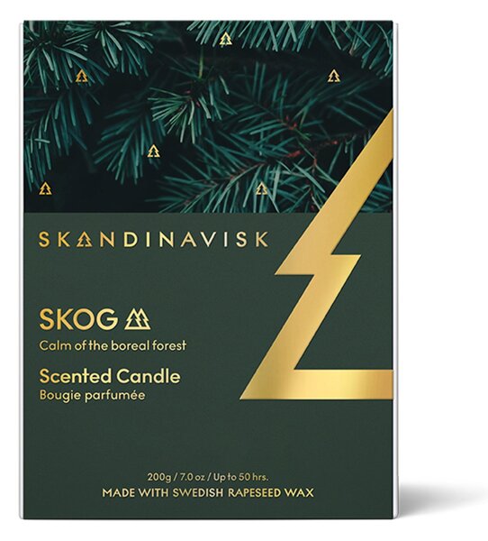 Vonná svíčka ve skle SKOG Gold (les) 200 g – speciální edice