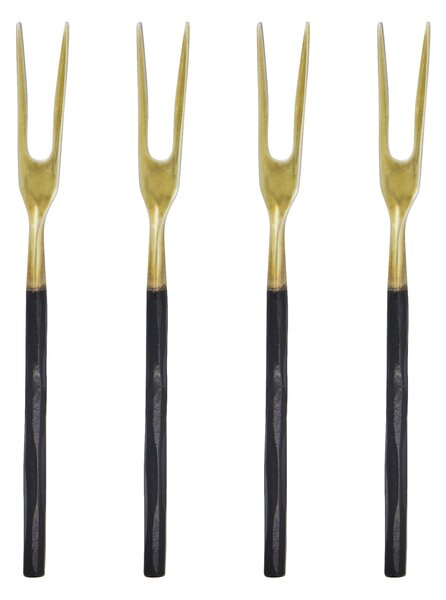 Dezertní vidlička Antique Brass – set 4 ks
