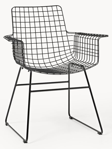 Kovová židle's područkami Wire