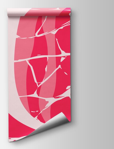 Fototapeta Růžovo-bílý vzor, Abstraktní fototapety, Populární fototapety - Tapeko.co.cz