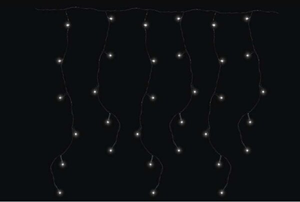 LED Venkovní vánoční řetěz CHAIN 180xLED/8 funkcí 8m IP44 studená bílá