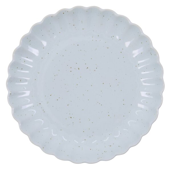 Dezertní talíř Scallop Light Blue