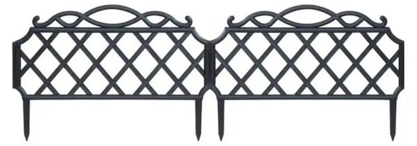 BR02AN Okrasný plot BORDURA GRECA 795x298mm - šedá