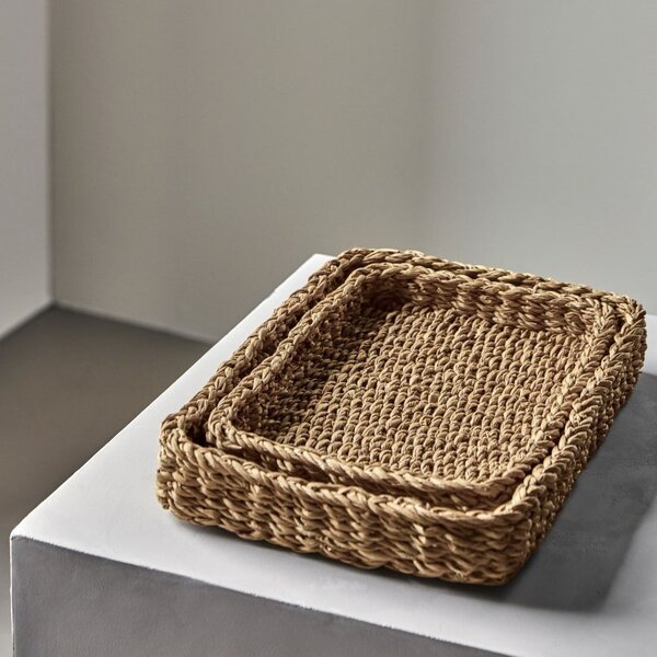 Úložný košík Natural Seagrass – set 2 ks