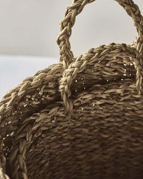 Úložný košík Oval Natural Seagrass Menší