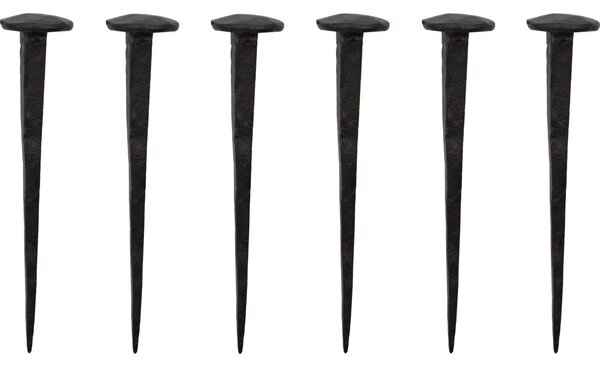 Designový háček Wall Nail Black – set 6 ks