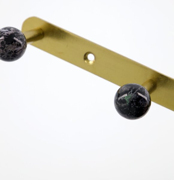 Kovový věšák Ball Black 35 cm