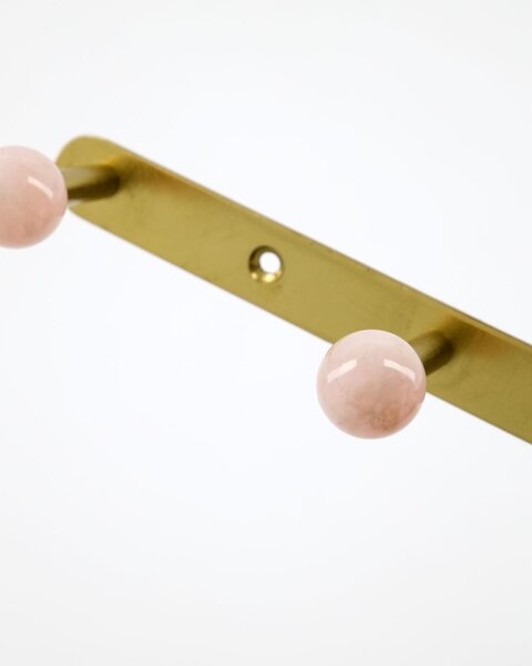 Kovový věšák Ball Pink 35 cm