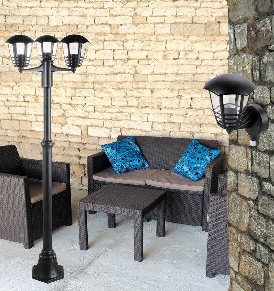Rabalux 8569 - Venkovní lampa MARSEILLE 3xE27/60W/230V IP44 1,81 m