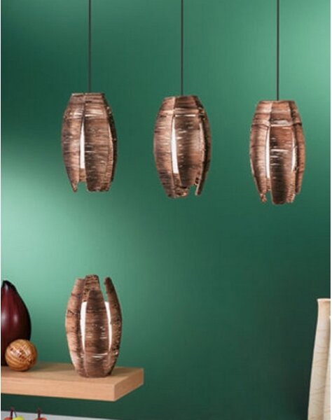 EGLO 91014 - Lampa stolní MONGU 1xE27/60W hnědá