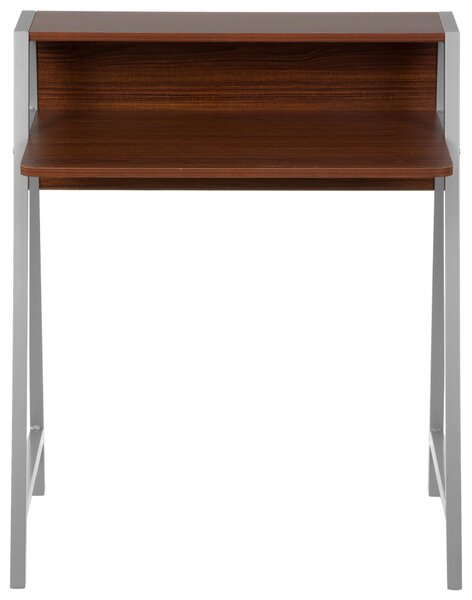 PSACÍ STŮL, barvy stříbra, barvy vlašských ořechů, 78/89/51 cm MID.YOU - Online Only psací stoly, Online Only