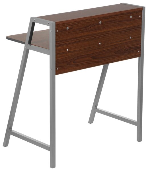 PSACÍ STŮL, barvy stříbra, barvy vlašských ořechů, 78/89/51 cm MID.YOU - Online Only psací stoly, Online Only