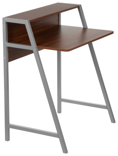 PSACÍ STŮL, barvy stříbra, barvy vlašských ořechů, 78/89/51 cm MID.YOU - Online Only psací stoly, Online Only