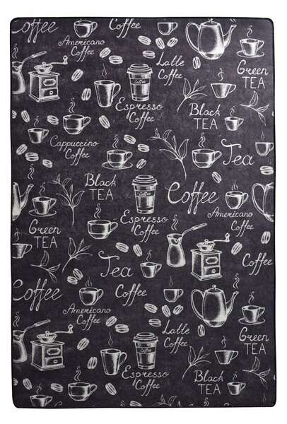 Conceptum Hypnose Koberec Coffee And Tea 60x140 cm černý