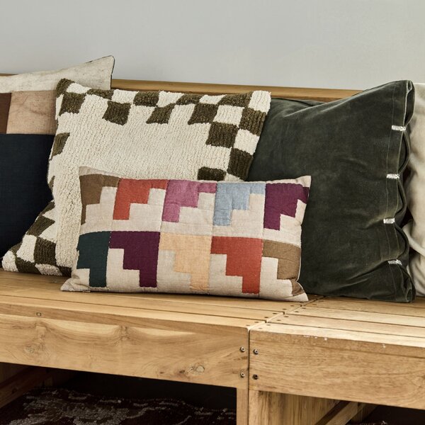 Prošívaný povlak na polštář Block Multi 30 × 50 cm