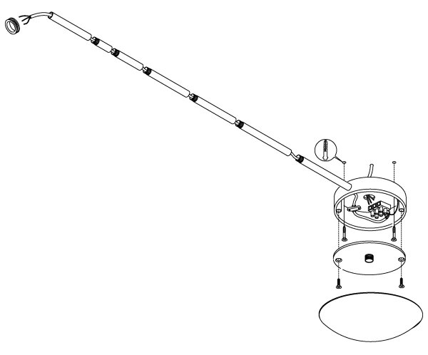 EGLO 88968 - Příslušenství k lustru EXTENTION chrom